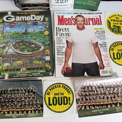 Lot of Packers Items, Team Photos, 2008 & 2016 Media Guides, More