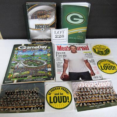 Lot of Packers Items, Team Photos, 2008 & 2016 Media Guides, More
