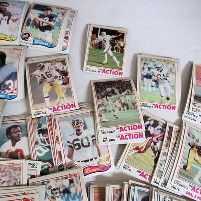 1981 Topps Football Cards in Box, 3/4 or More Full