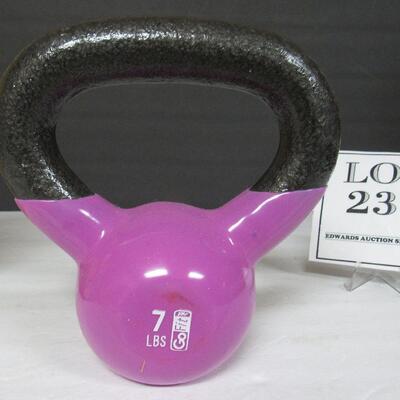 Go Fit Kettleball 7 Lb Weight, DVD In Box