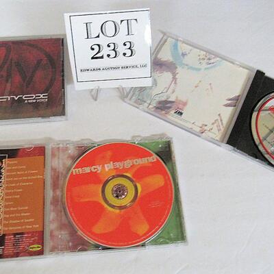 Unopened Anavox, Opened Zebra Live and Marcy Playground CDs