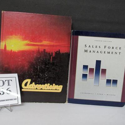 Hard Cover Advertising 1979 and Sales Force Management 1993 Books