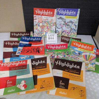 Lot of Old Children's Highlights Magazines