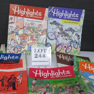 Lot of Old Children's Highlights Magazines