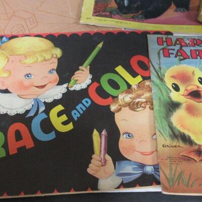 Vintage Kid's Coloring/Activity Books