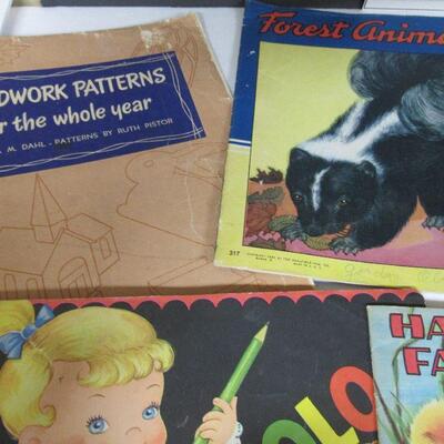 Vintage Kid's Coloring/Activity Books