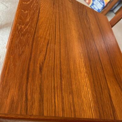 Set of 3 Vintage Denmark Mobelfabrikken Toften Teak Nesting Side Tables