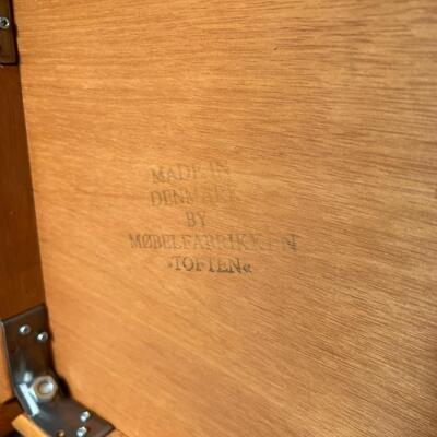 Set of 3 Vintage Denmark Mobelfabrikken Toften Teak Nesting Side Tables