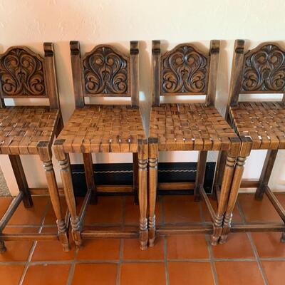 Equipale Woven Bar Stools