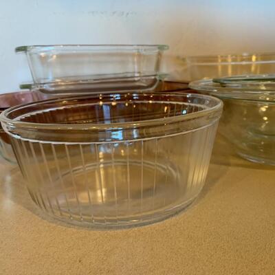 Classic pyrex set (clear glass)