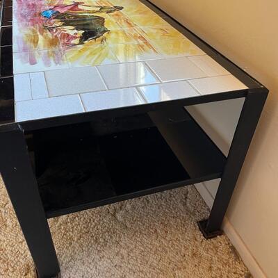 Tile Table w/ Shelf