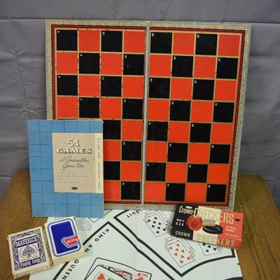 Checkers & Decks of Cards