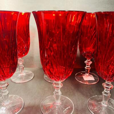Waterford Crystal Newberry Red Goblets with box