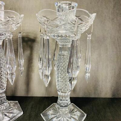 Pair of Waterford Crystal Tara Candelabras with boxes