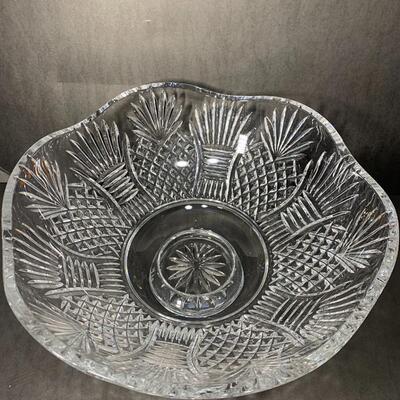 Waterford Crystal Large Thanksgiving Harvest Bowl with box