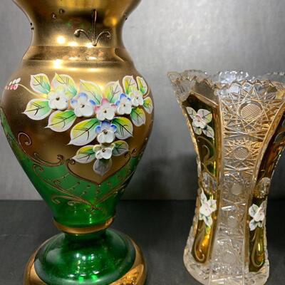 Bohemian Art Glass Lot