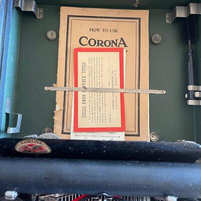 Corona folding typewriter / early 1900's
