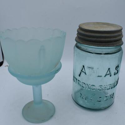 Atlas Jar & Candle Holder