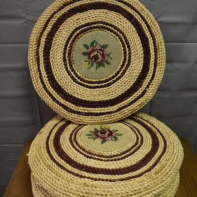 Round Floral Cushions
