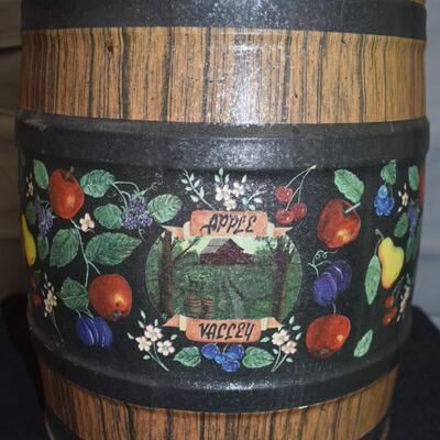 Fruit Tin Trash Can