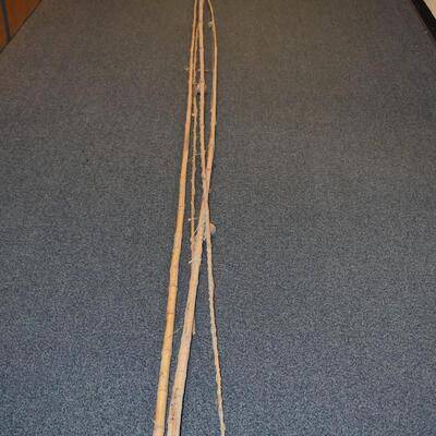 Vtg Bamboo cane fishing poles