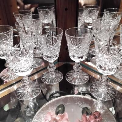 SET OF 4  GORGEOUS CUT CRYSTAL SNIFTERS.  Height 4.5