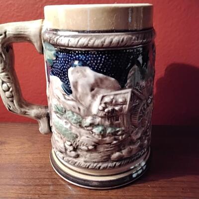 NIKONIKO Handpainted Japan Ceramic Beer Stein