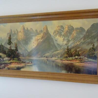 LOT 397. VINTAGE LANDSCAPE PRINT