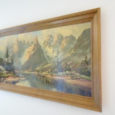 LOT 397. VINTAGE LANDSCAPE PRINT