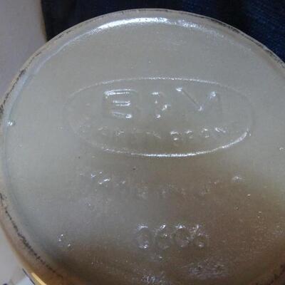 LOT 404.    B&M POTTERY BEAN JAR