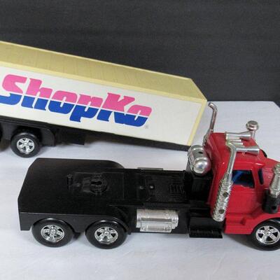 Older Shopko 2 Piece Semi Truck, Plastic