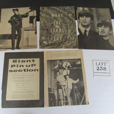 Vintage Magazine Page Photos of Beatles, Beach Boys, Dave Clark Five
