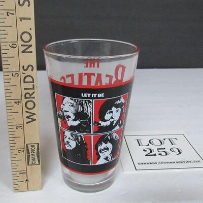 The Beatles Let it Be Glass Tumbler, 6", 2010