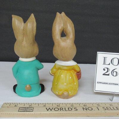 Vintage Japan Rabbit People Figurines