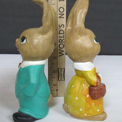 Vintage Japan Rabbit People Figurines