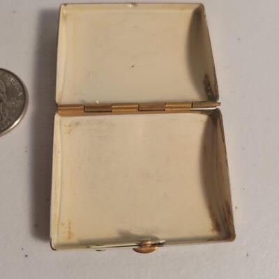 Brass and mother of pearl snuff Box