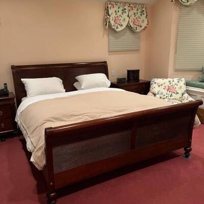 Flegel's Cal King Sleigh Bed-beautiful condition