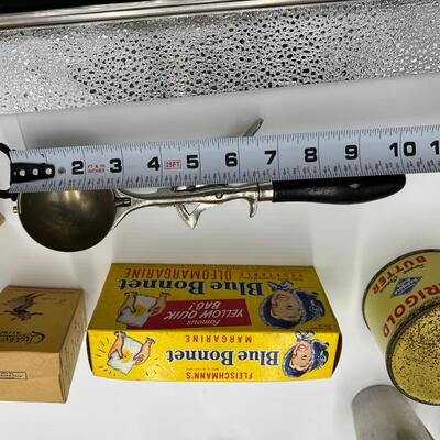 Antique Large Lot of Dairy Milk Butter and Ice Cream Related Collectibles