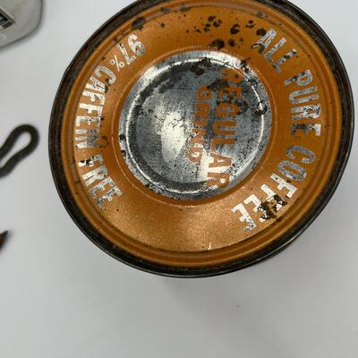 Antique Lot of Coffee Related Collectible Jars Tins and Accessories