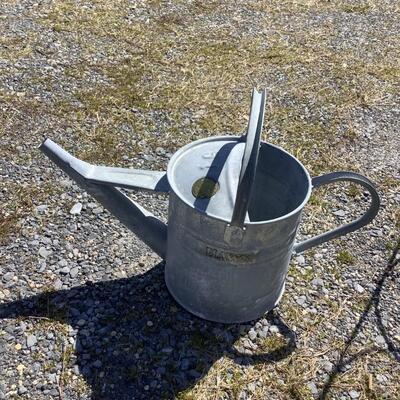 1042 Iron Topiary, Iron Plant Hanger & HAWS Aluminum Watering Can- Made in England