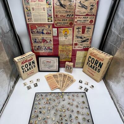 Fantastic Lot of Vintage PEP Cereal and Kellogs Ephemera and Collectibles