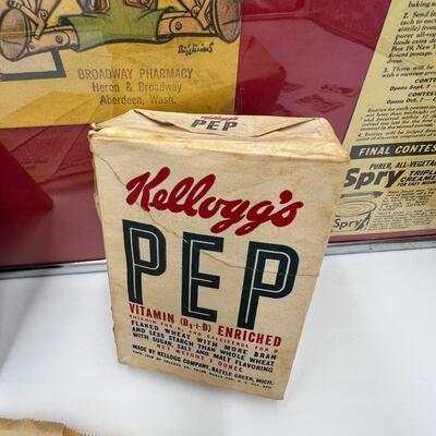 Fantastic Lot of Vintage PEP Cereal and Kellogs Ephemera and Collectibles