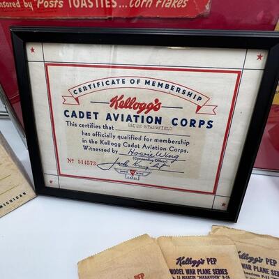 Fantastic Lot of Vintage PEP Cereal and Kellogs Ephemera and Collectibles