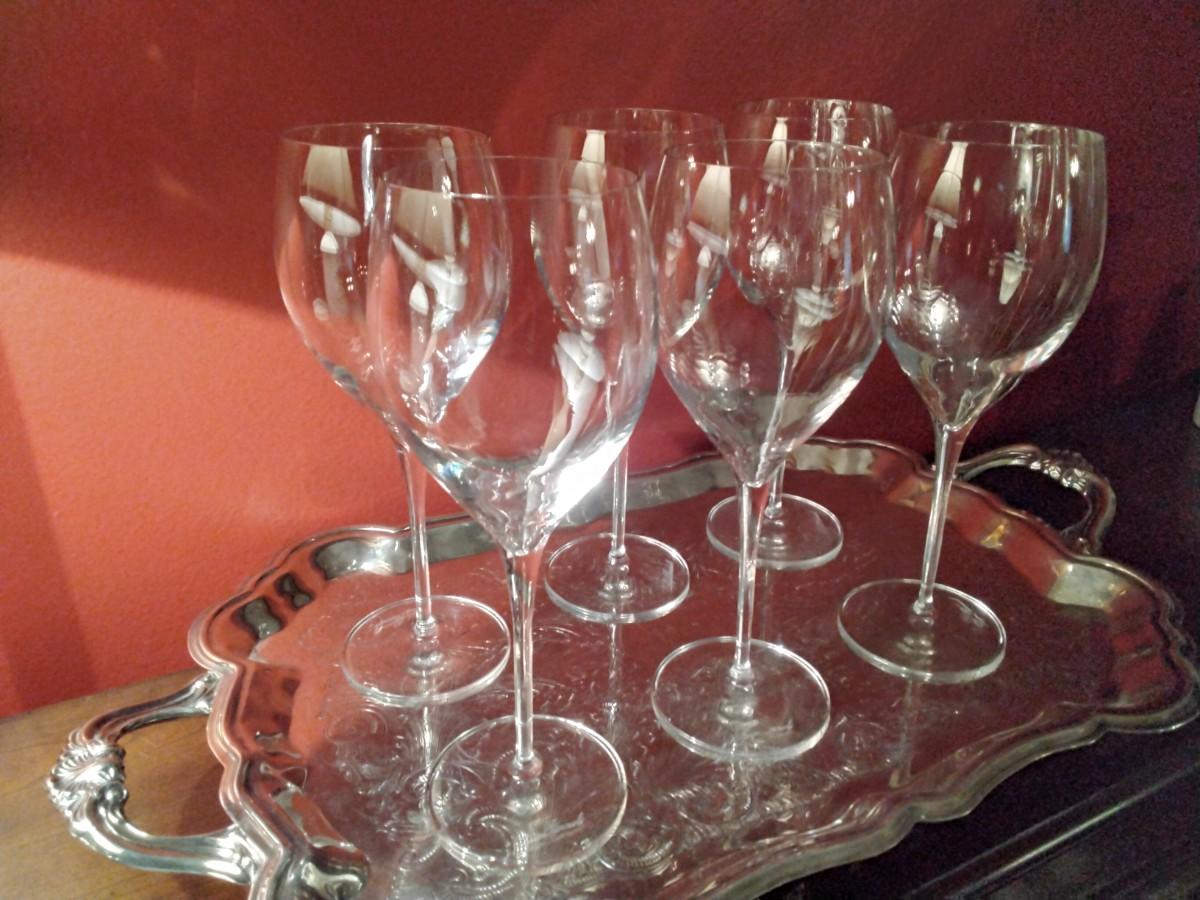Luigi Bormioli Wine Glasses Signed