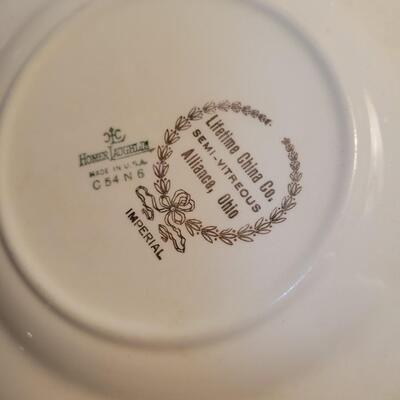 6 vintage 7" plates lifetime China Company