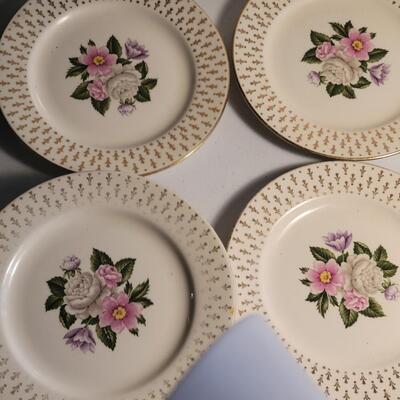 6 vintage 7" plates lifetime China Company