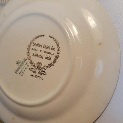 6 vintage 7" plates lifetime China Company