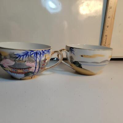 Two vintage China tea cups