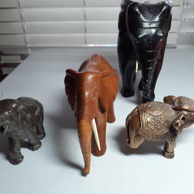 Lot of 4 Elephants