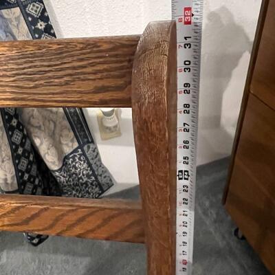 Antique Mission Style Quarter Sawn Oak Wood Rocking Chair